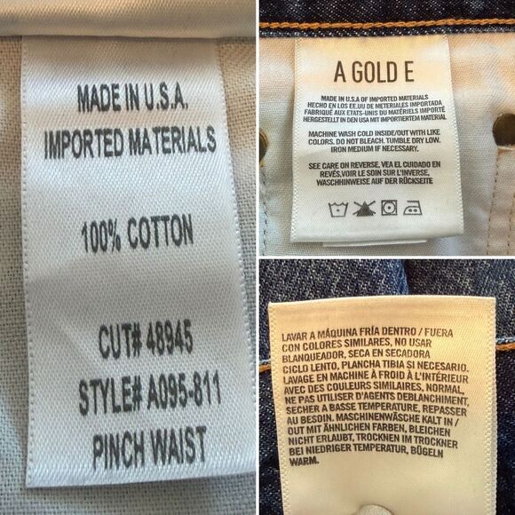 AGoldE Pinch Waist High Rise Kick Flare Jeans in Placebo Size 28 - Picture 11 of 12